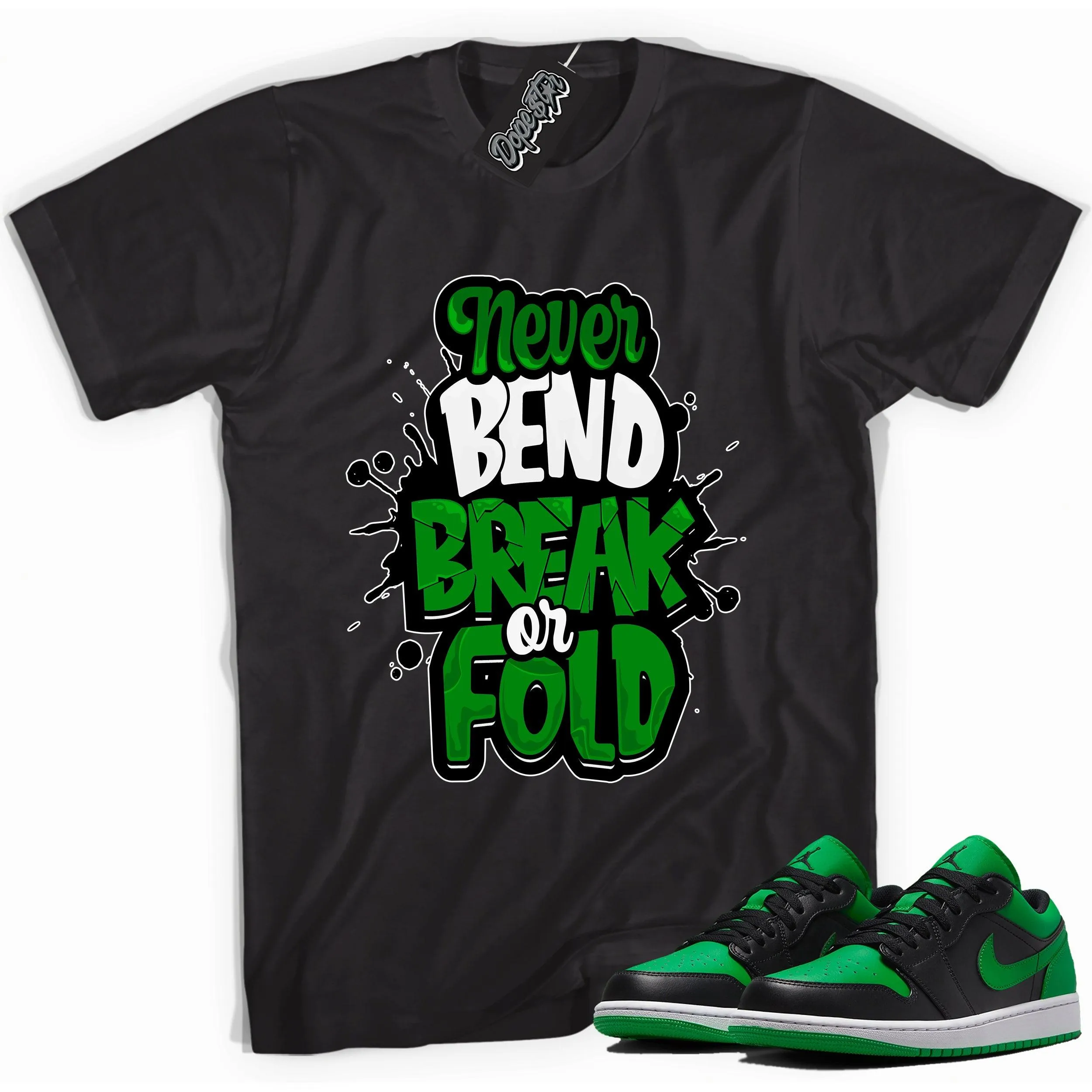 1 Low Lucky Green Shirt Never Bend Break Or Fold