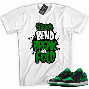 1 Low Lucky Green Shirt Never Bend Break Or Fold