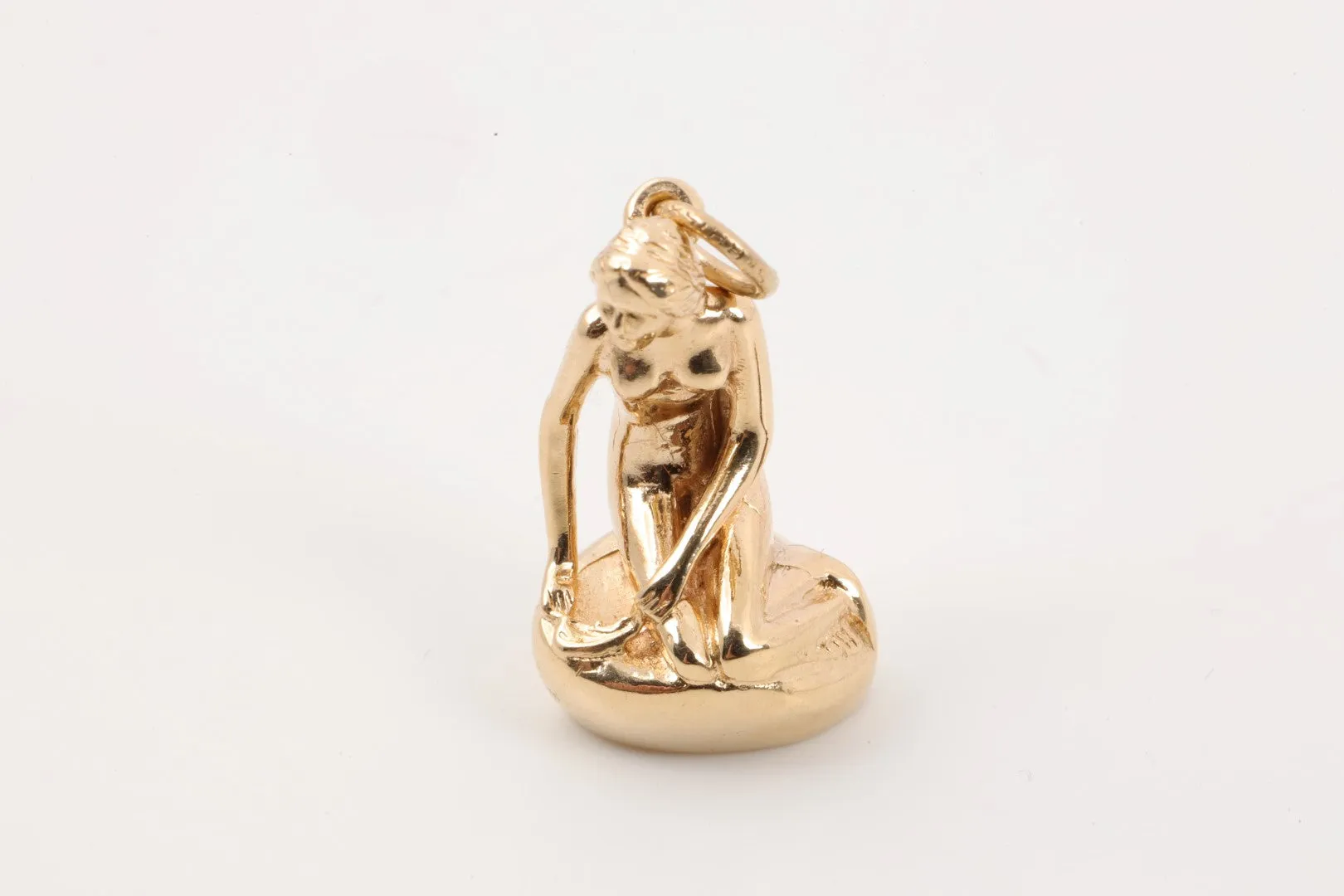 14k Yellow Gold Mermaid of Denmark Pendant (12.93g.)