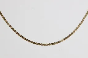 18.5" 14k Yellow Gold Serpentine Chain Necklace (8.98g.)