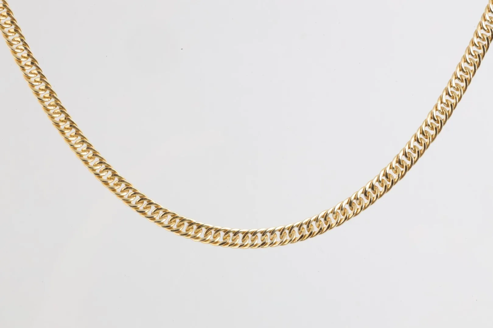 18" 14k Yellow Gold Cuban Chain Necklace (15.79g.)