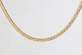 18" 14k Yellow Gold Cuban Chain Necklace (15.79g.)