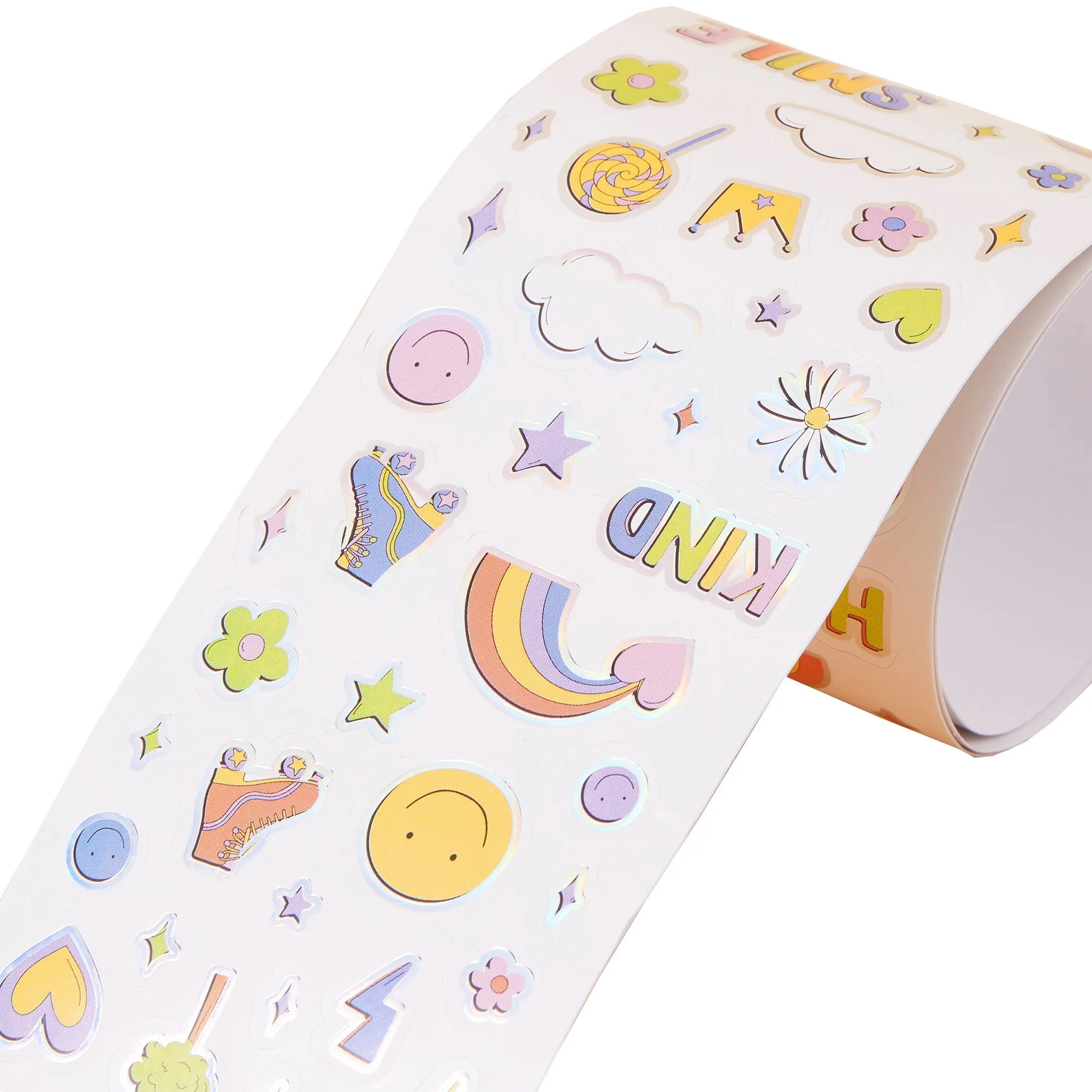 Accessorize London Girl's Smiley Retro Sticker Roll