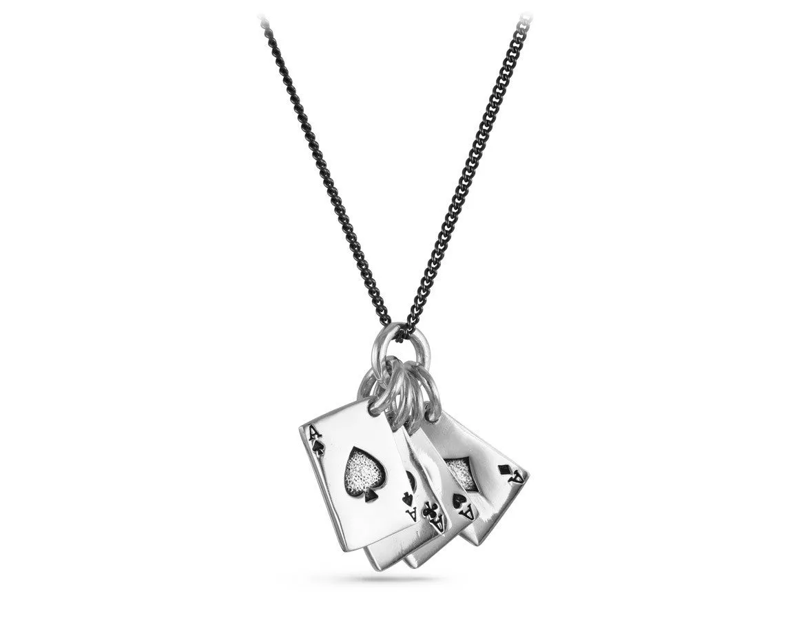 Aces Necklace - Silver