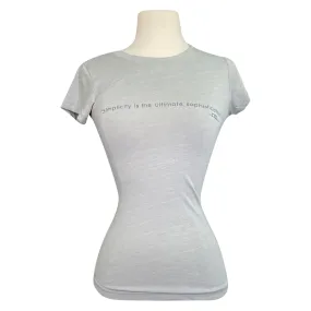 Alessandro Albanese Quote Tee in Grey - Women's XXS