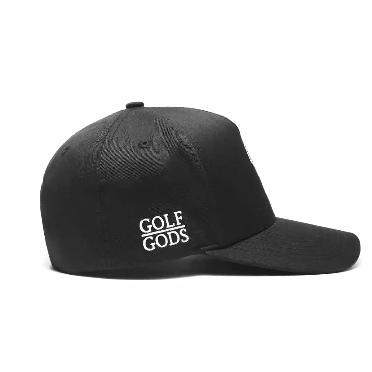 Angry Golfer Black SnapBack Golf Hat - Curved Brim