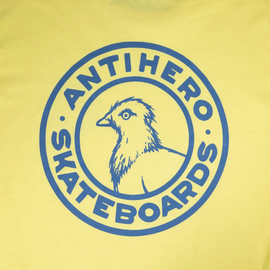 Anti Hero Skateboards - Basic Pigeon Round T-Shirt - Cornsilk / Blue