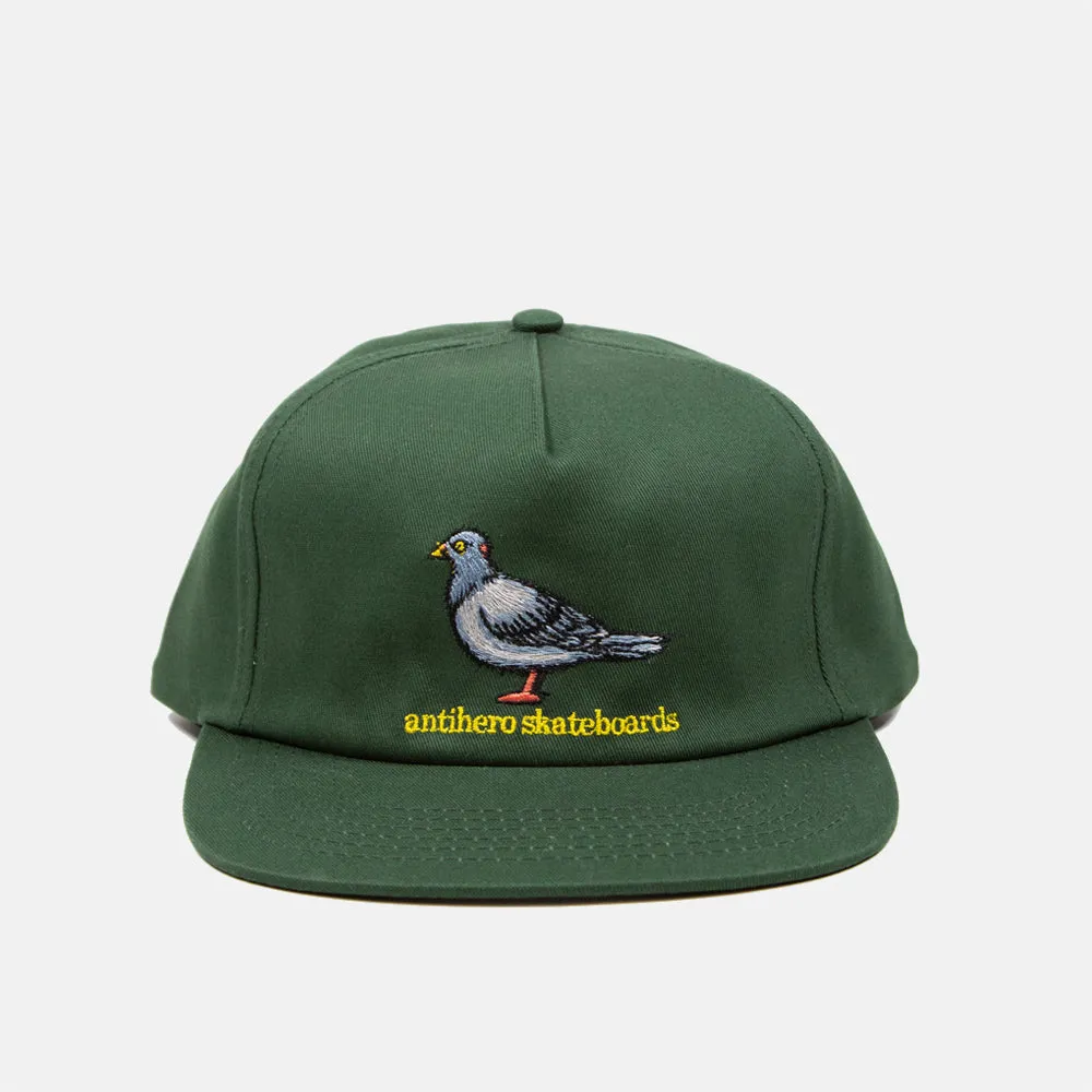 Anti Hero Skateboards - Lil Pigeon Snapback Cap - Forest Green / Yellow