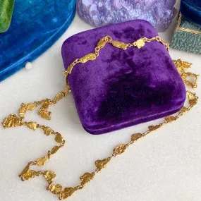 Antique Gold Nugget Necklace