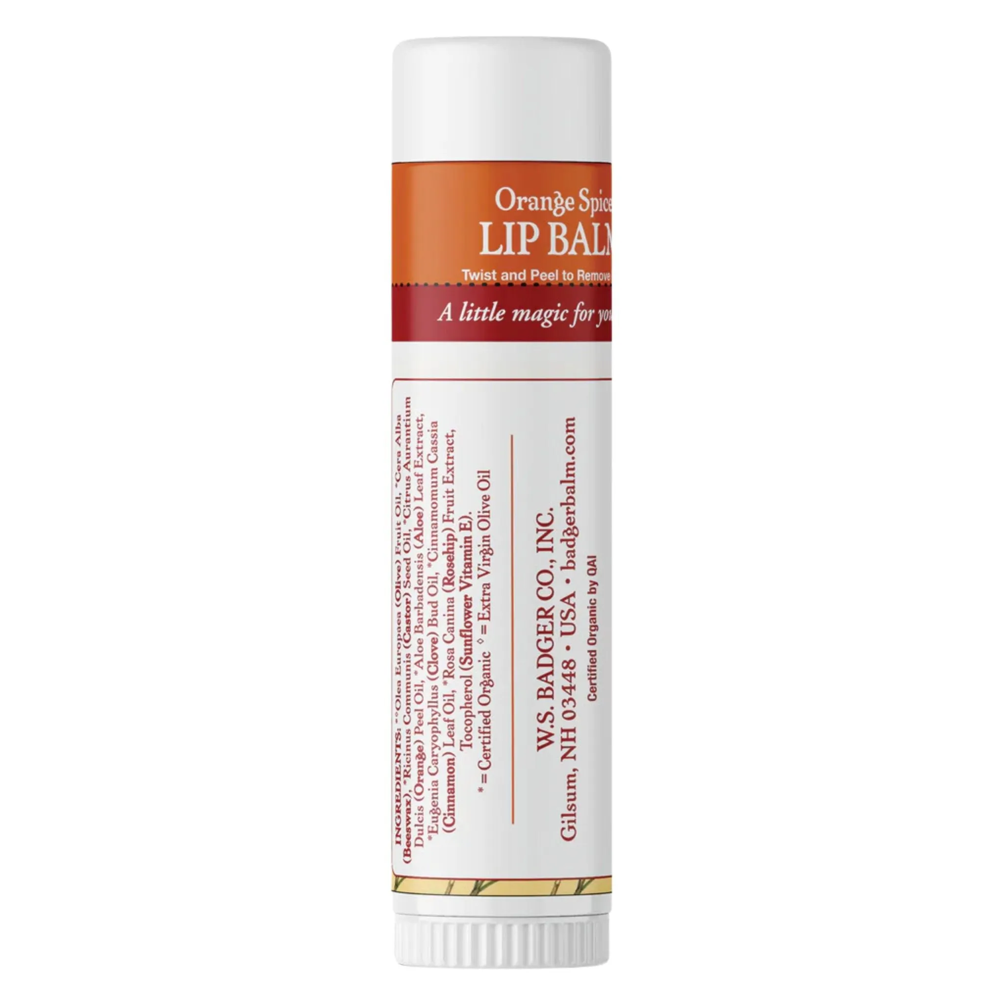 Badger Holiday Jumbo Lip Balm - Orange Spice