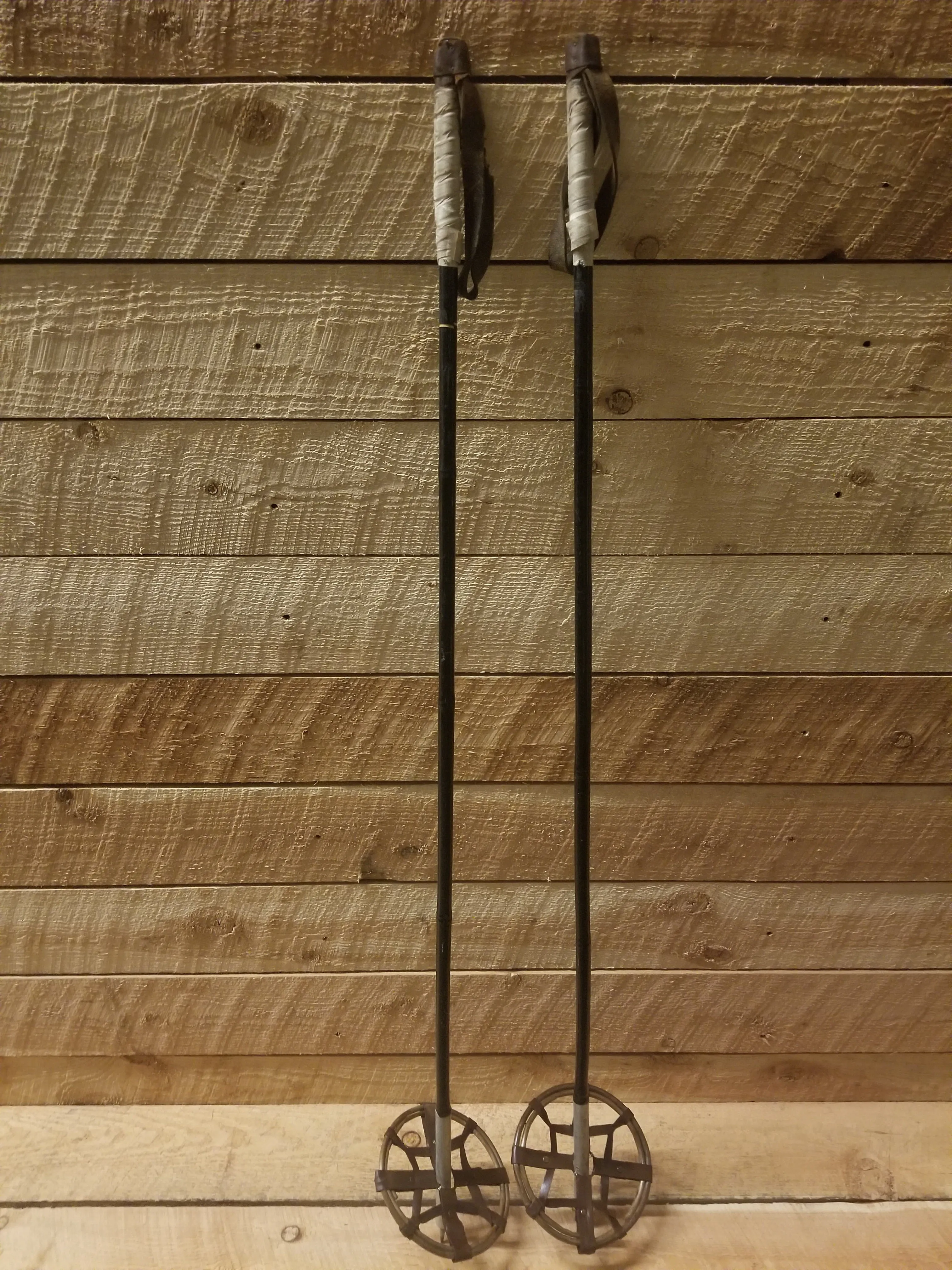 Bamboo Ski Poles - Vintage Black