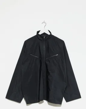 Black Taffeta Buck Shirt Jacket