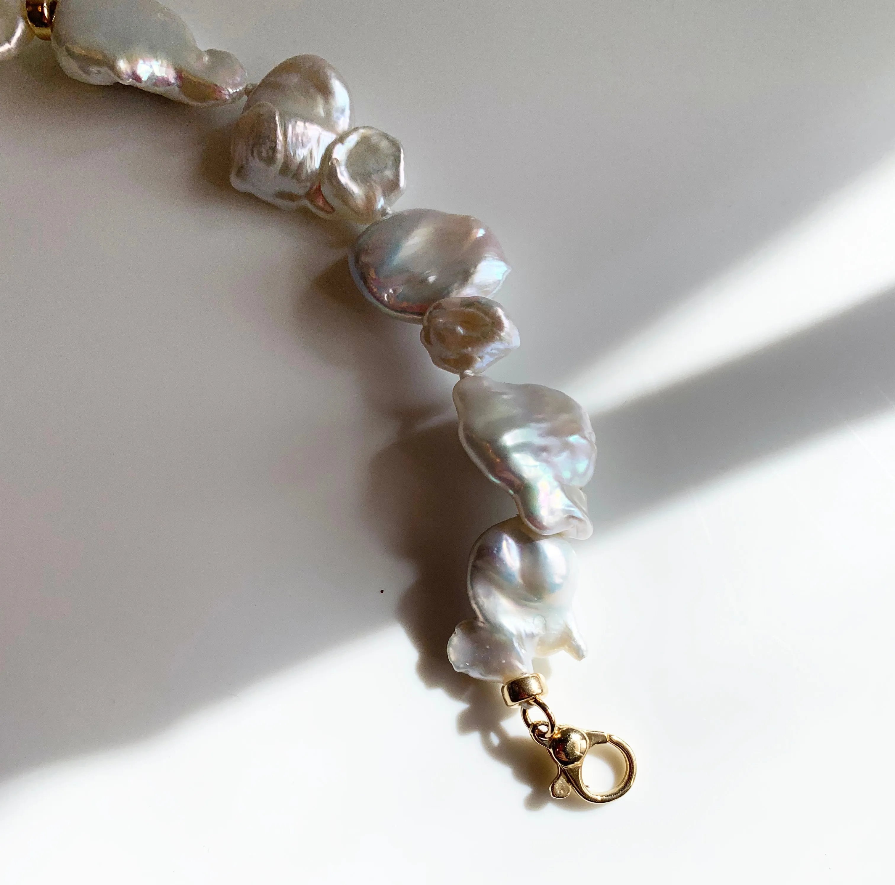 Blossom Keshi pearl statement necklace