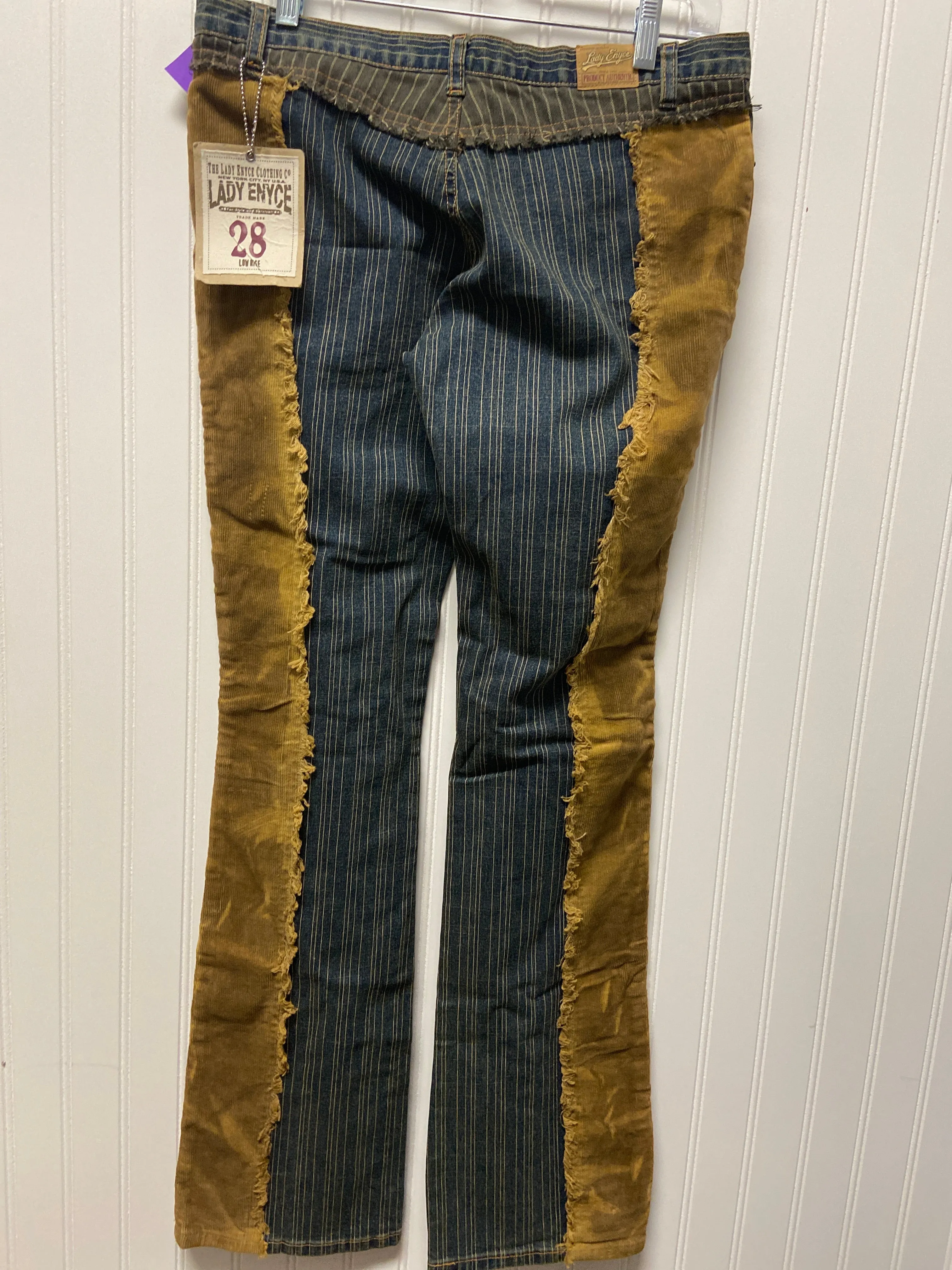 Blue & Brown Jeans Boot Cut Cmc, Size 6