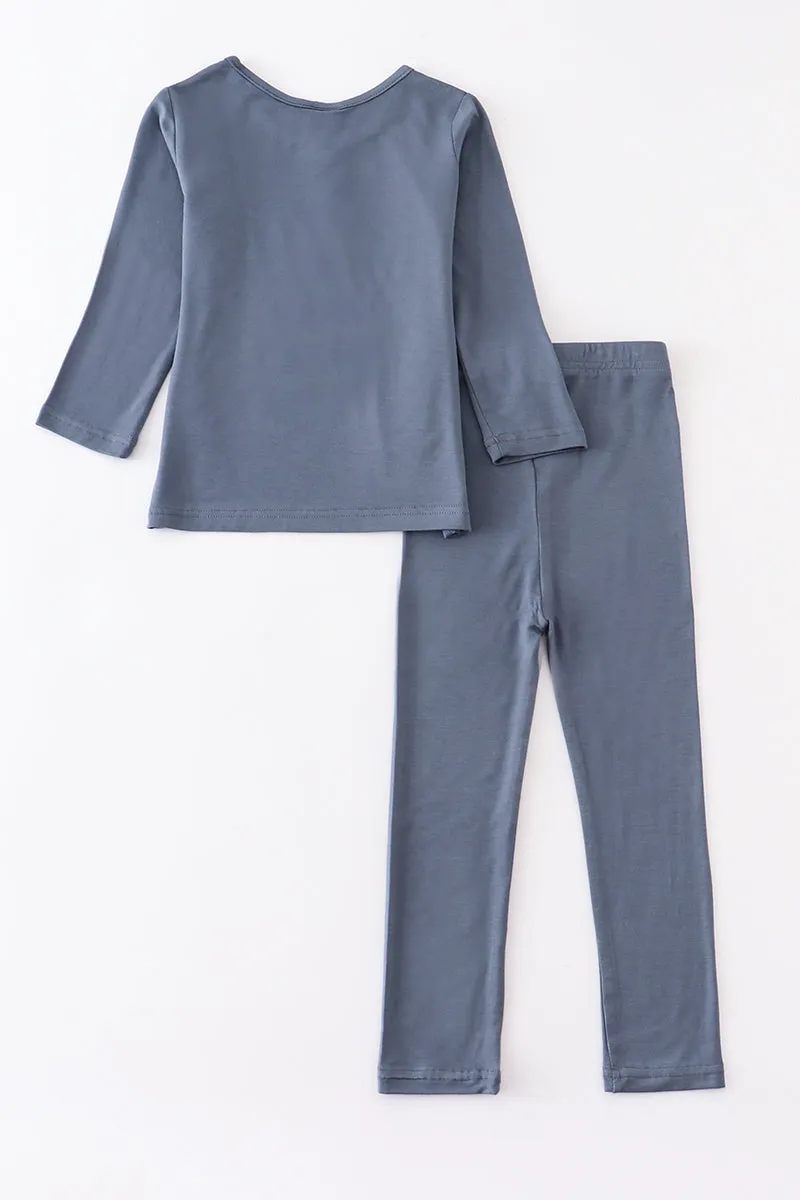 Blue pajamas bamboo set