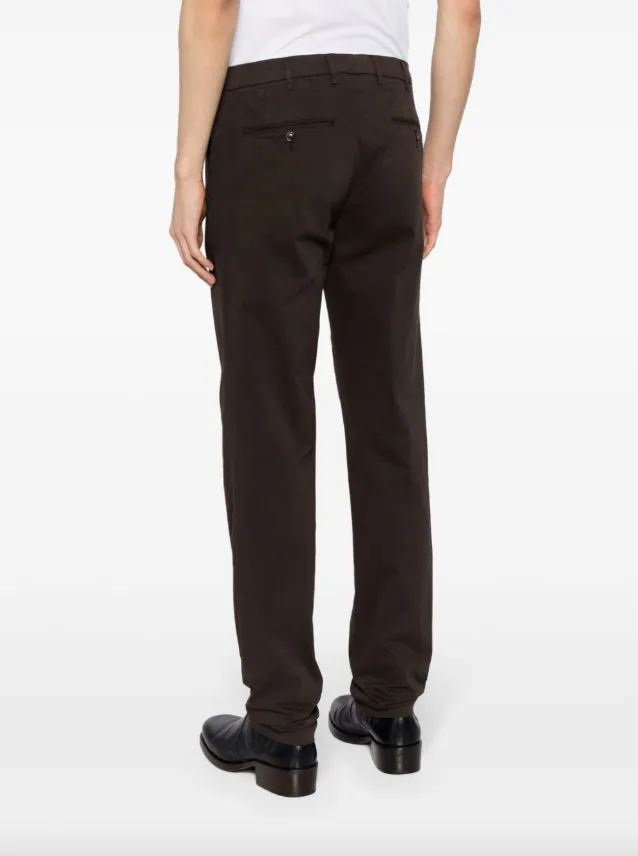 Canali mid-rise straight-leg chino trousers