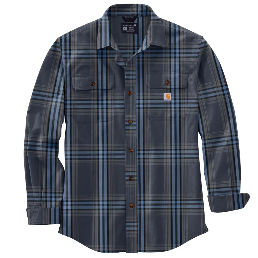 'Carhartt' Men's Heavyweight Flannel Button Down - Navy