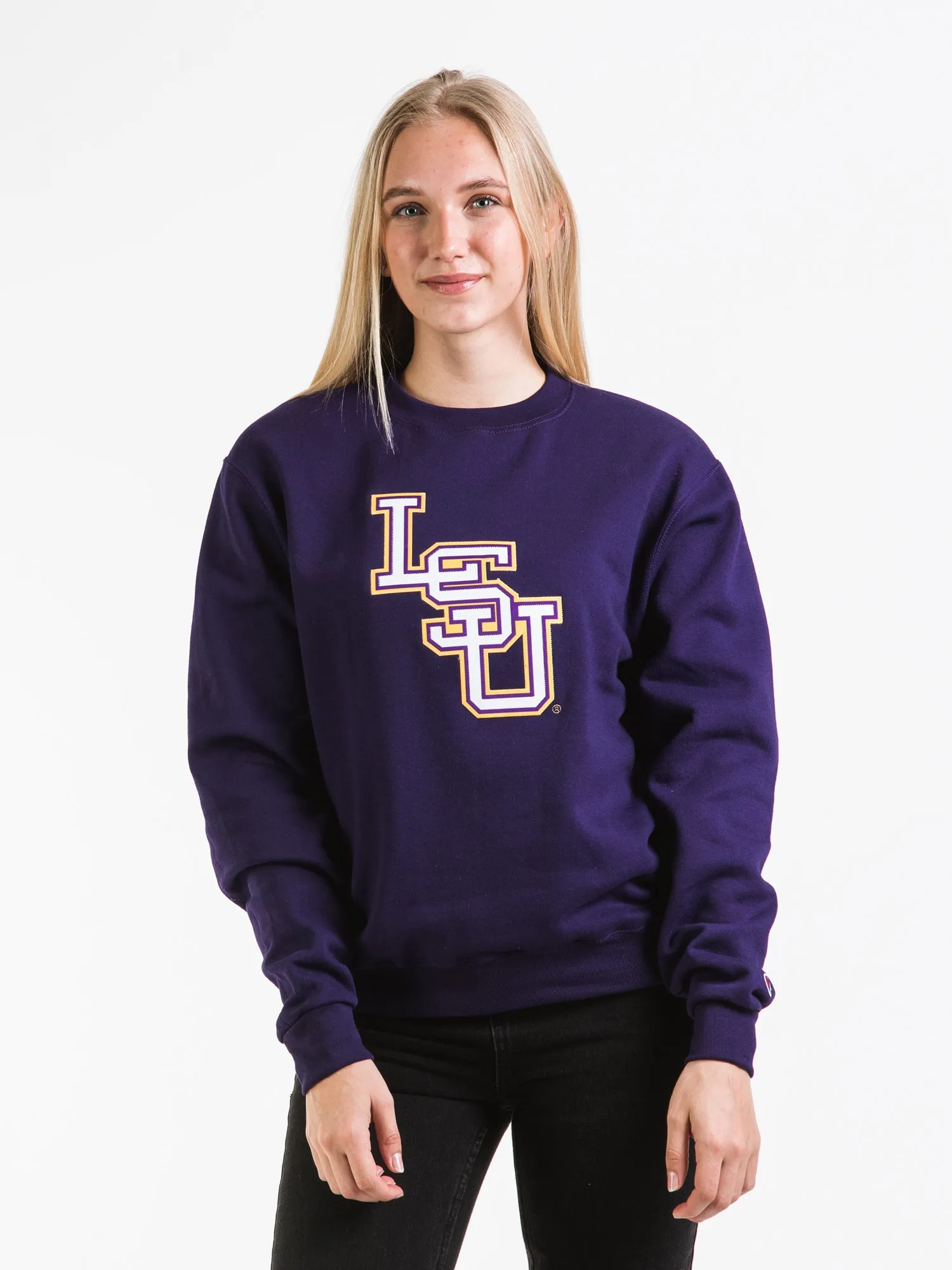 CHAMPION ECO POWERBLEND LSU CREW - CLEARANCE