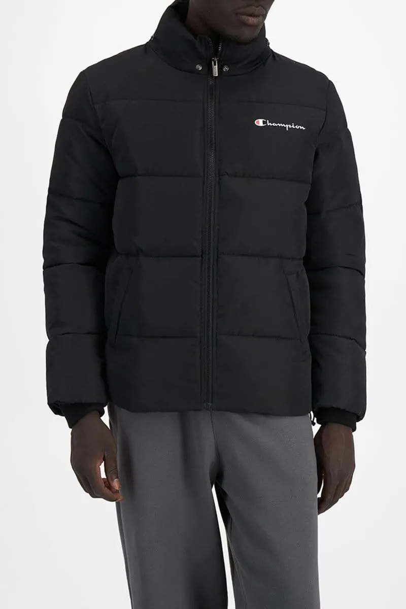 CHAMPION MEN'S ROCHESTER ATHLETIC BLACK PUFFER JACKET