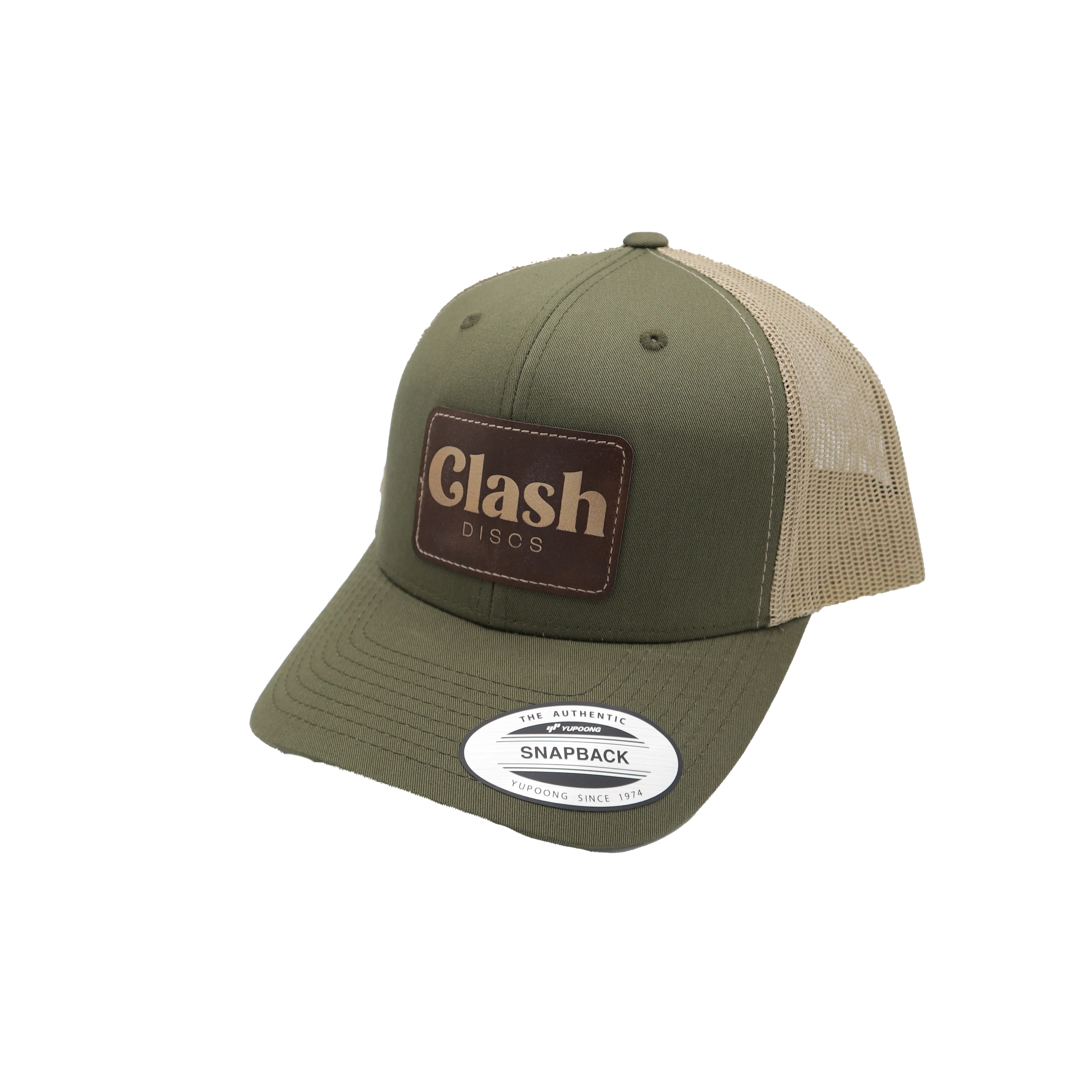 Clash Discs Clash Logo Leather Patch Trucker Hat