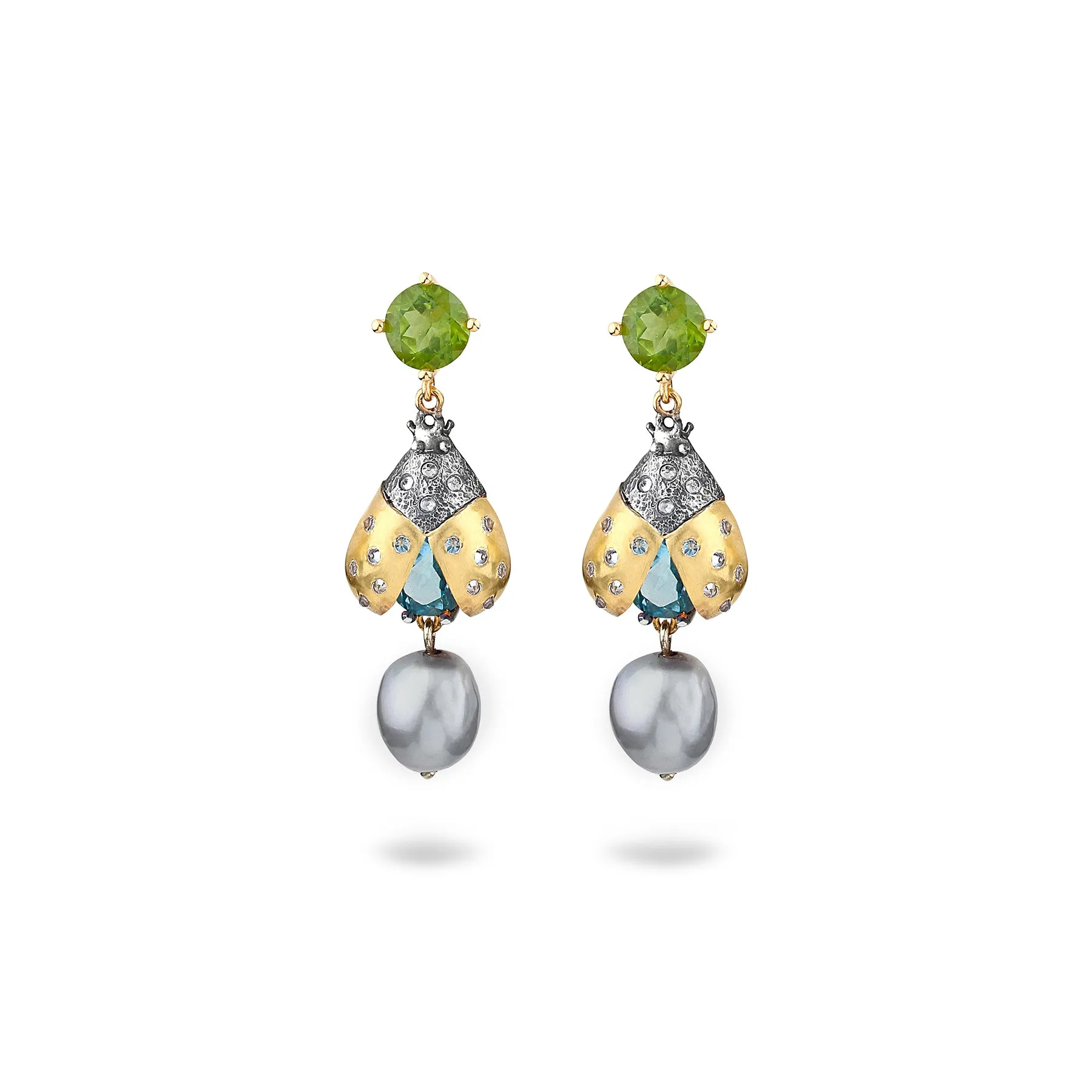 COCCINELLE PEARL PENDANT EARRINGS