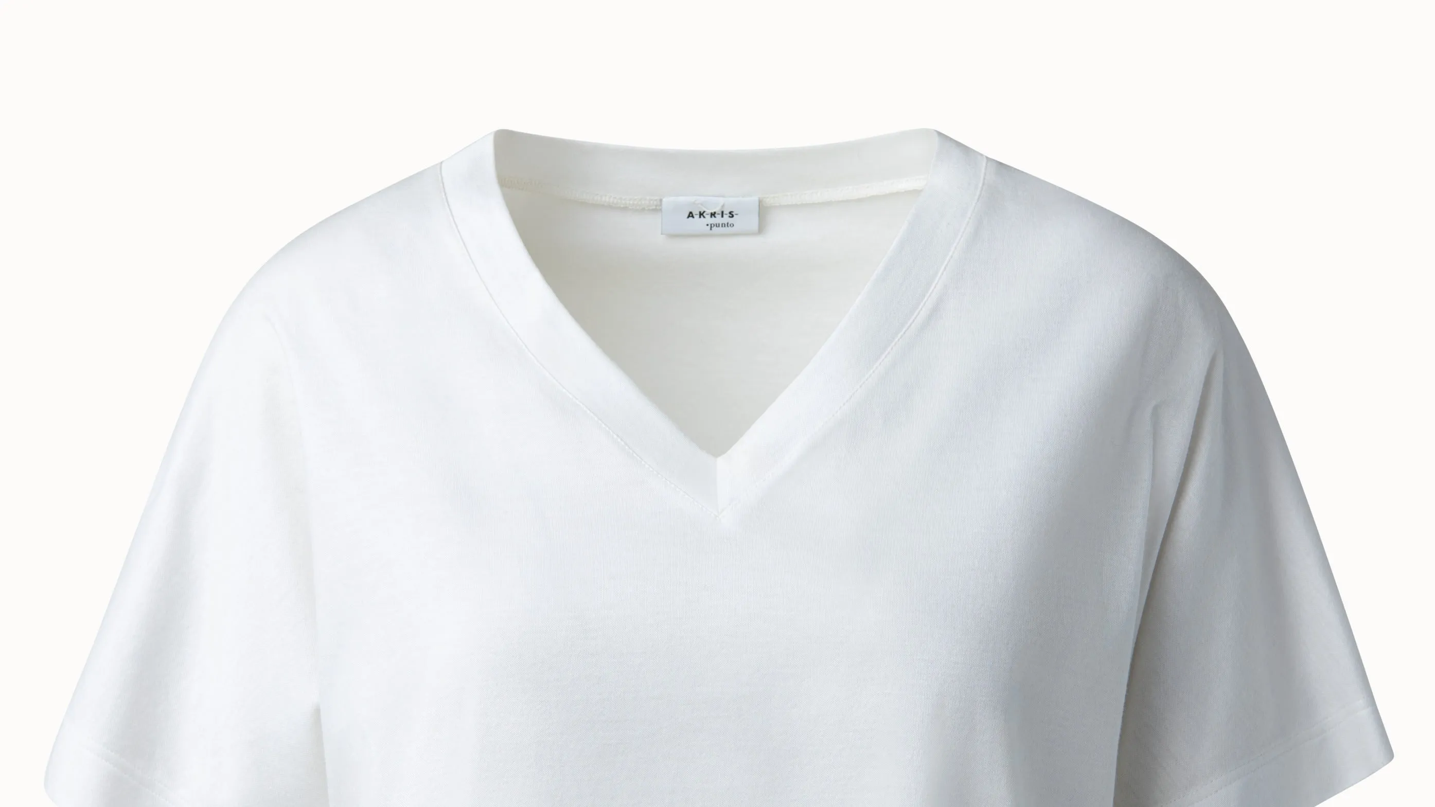 Cotton Jersey V-Neck Tee