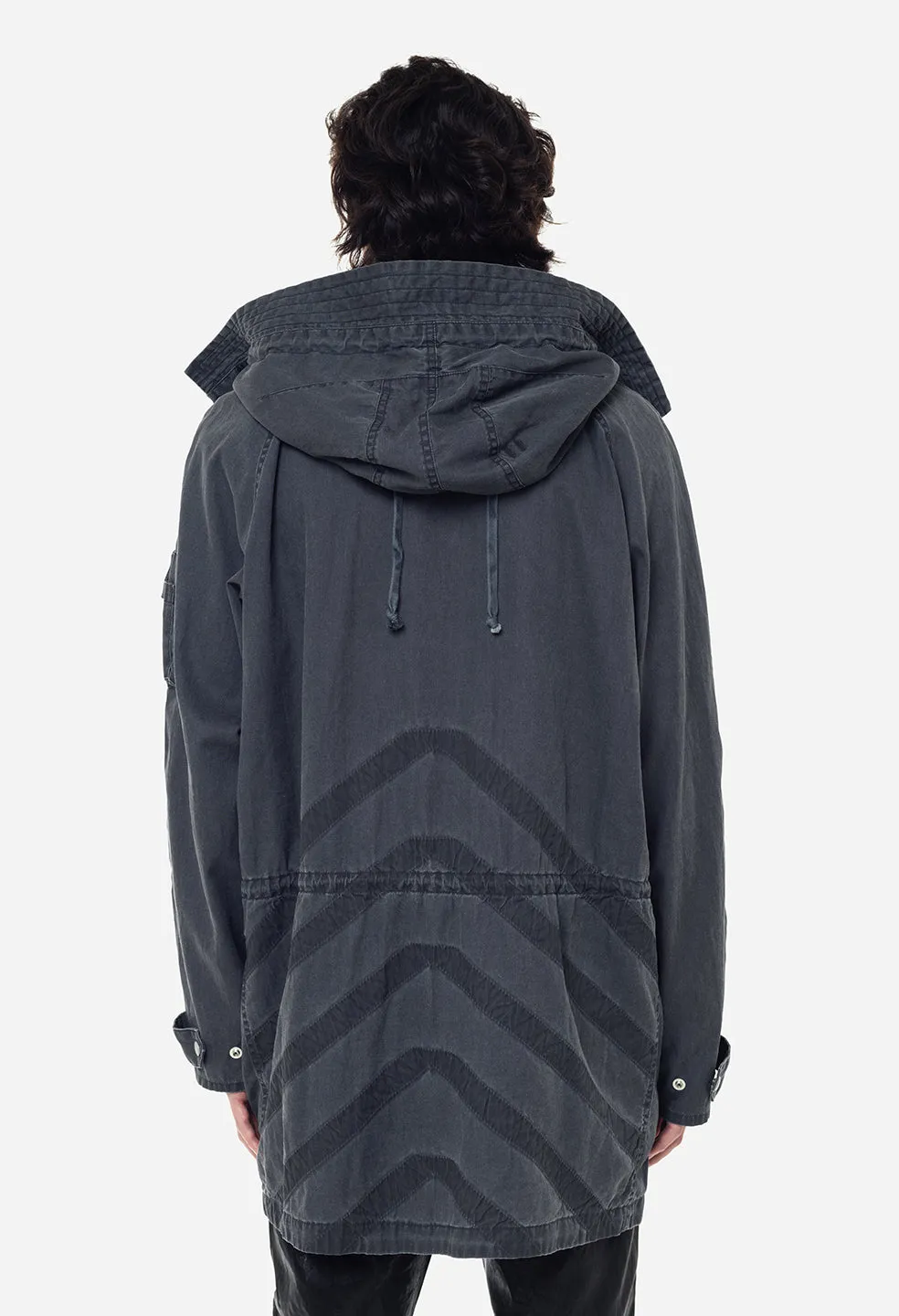 Cotton Poplin Frame II Parka / Black