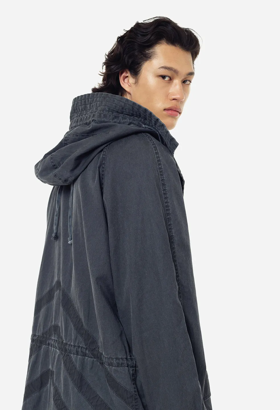 Cotton Poplin Frame II Parka / Black