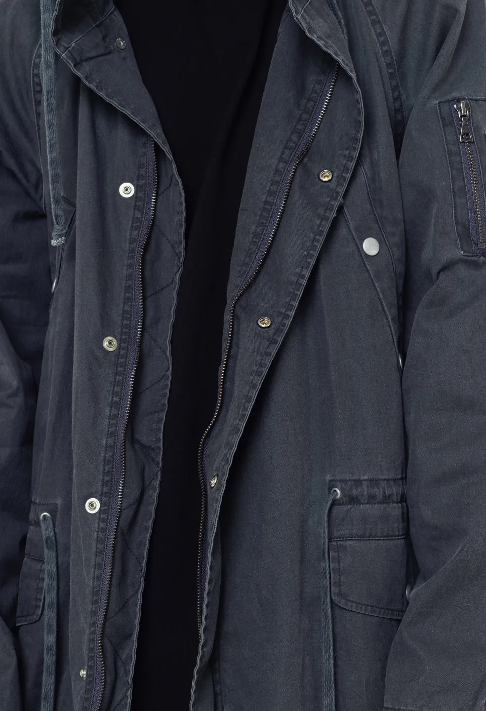 Cotton Poplin Frame II Parka / Black