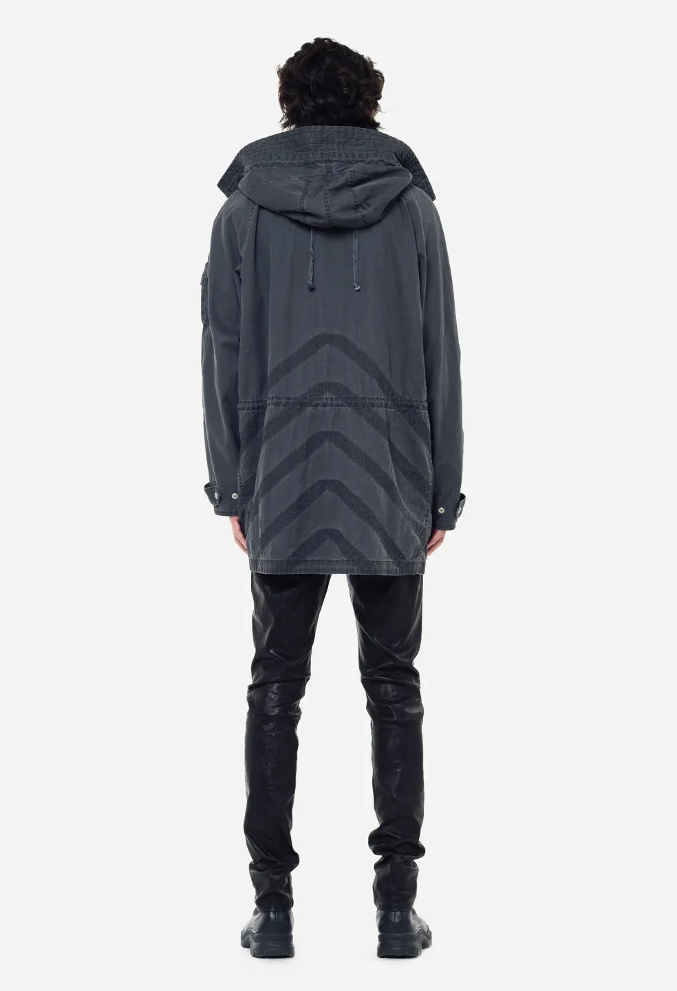 Cotton Poplin Frame II Parka / Black