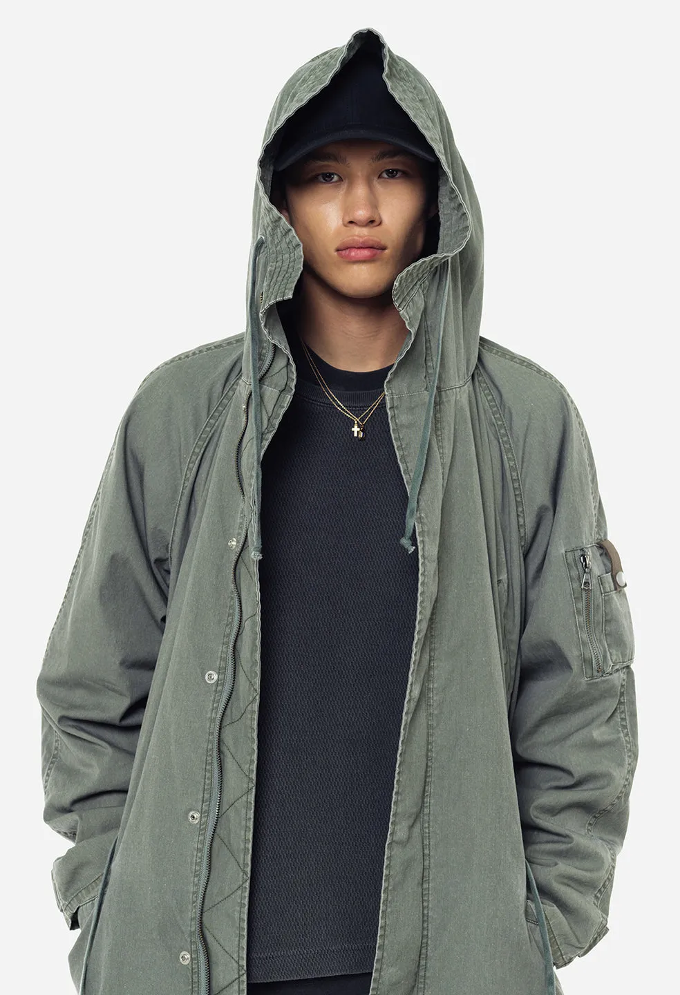 Cotton Poplin Frame II Parka / Olive