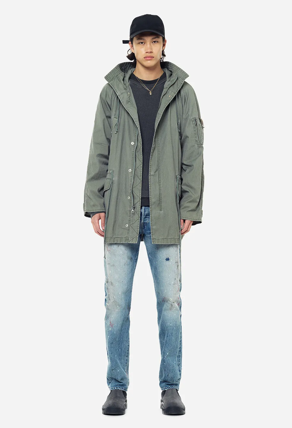 Cotton Poplin Frame II Parka / Olive