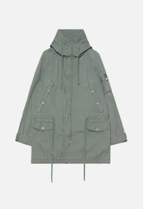 Cotton Poplin Frame II Parka / Olive