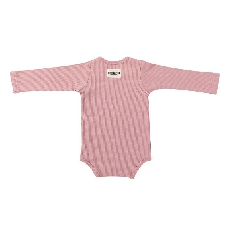 Cotton Rib Wrap Baby Bodysuit