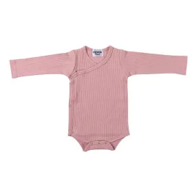 Cotton Rib Wrap Baby Bodysuit