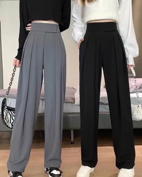 Daily Velcro Waist Belt Loose Trousers