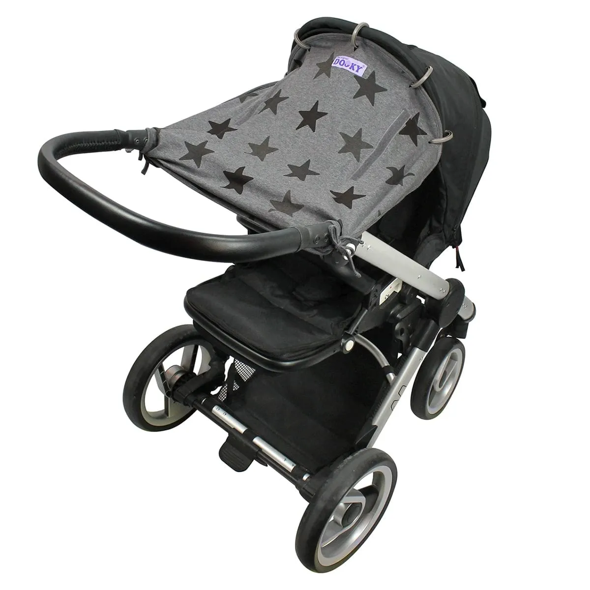 Dooky Universal Sun Shade - Grey Stars