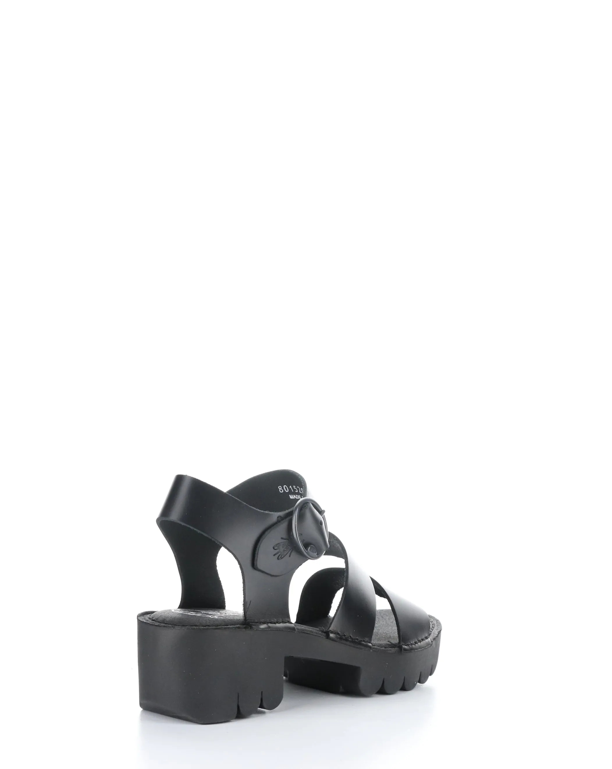 EGLY520FLY BLACK Round Toe Sandals