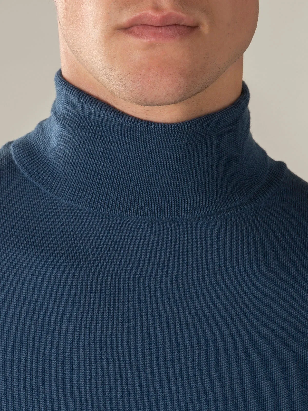 Extrafine Merino Rollneck Petrol