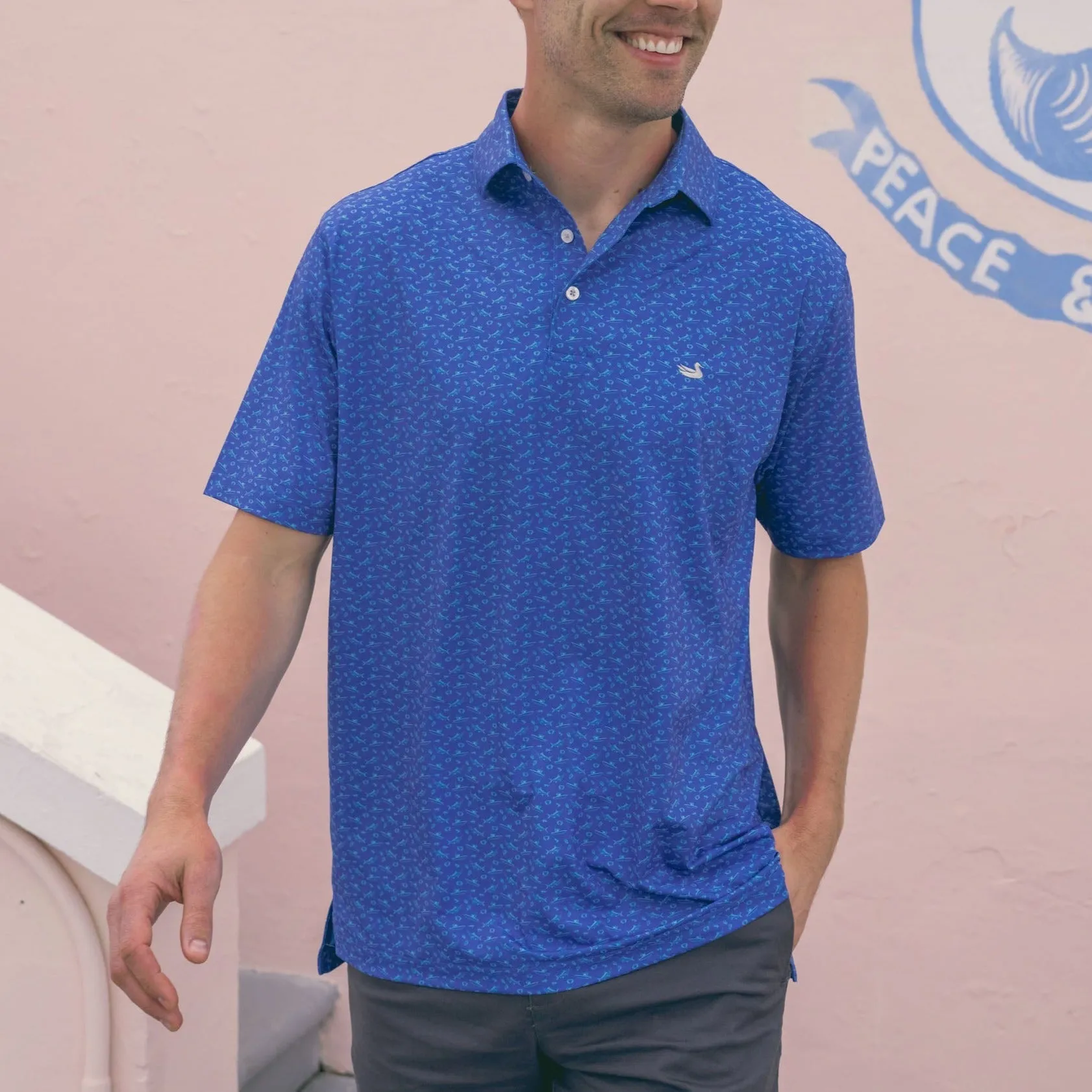 Flyline Performance Polo - Offshore