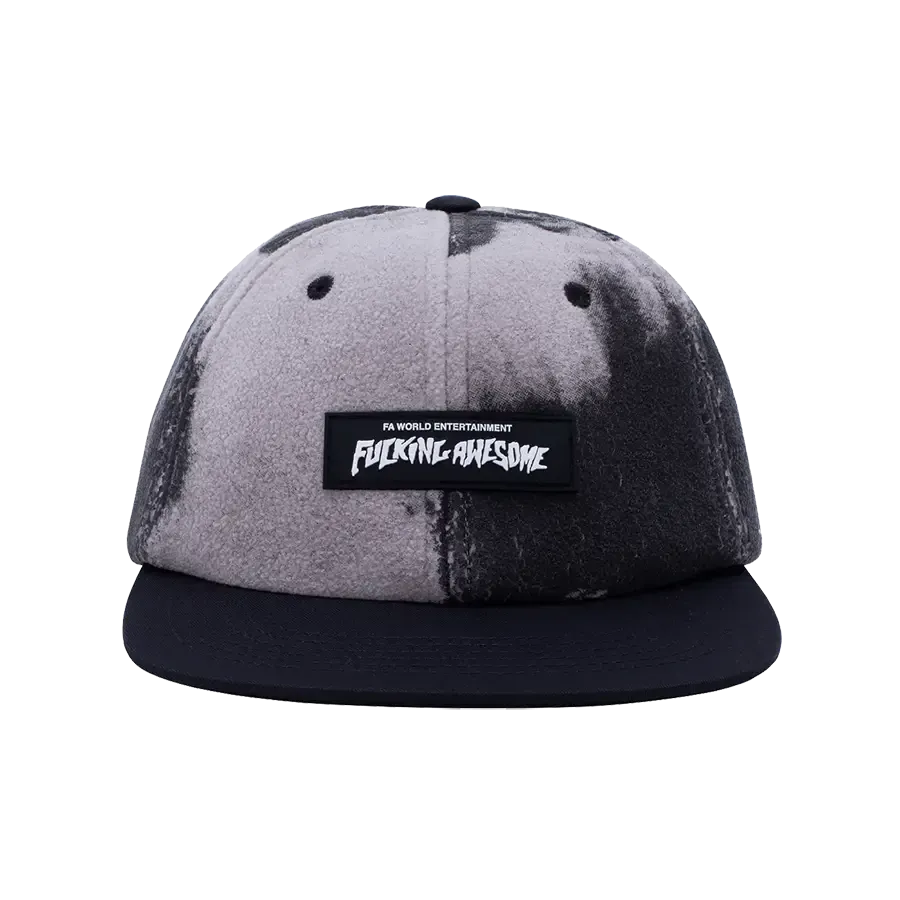 Fucking Awesome Burn Face 6-Panel Hat - Black