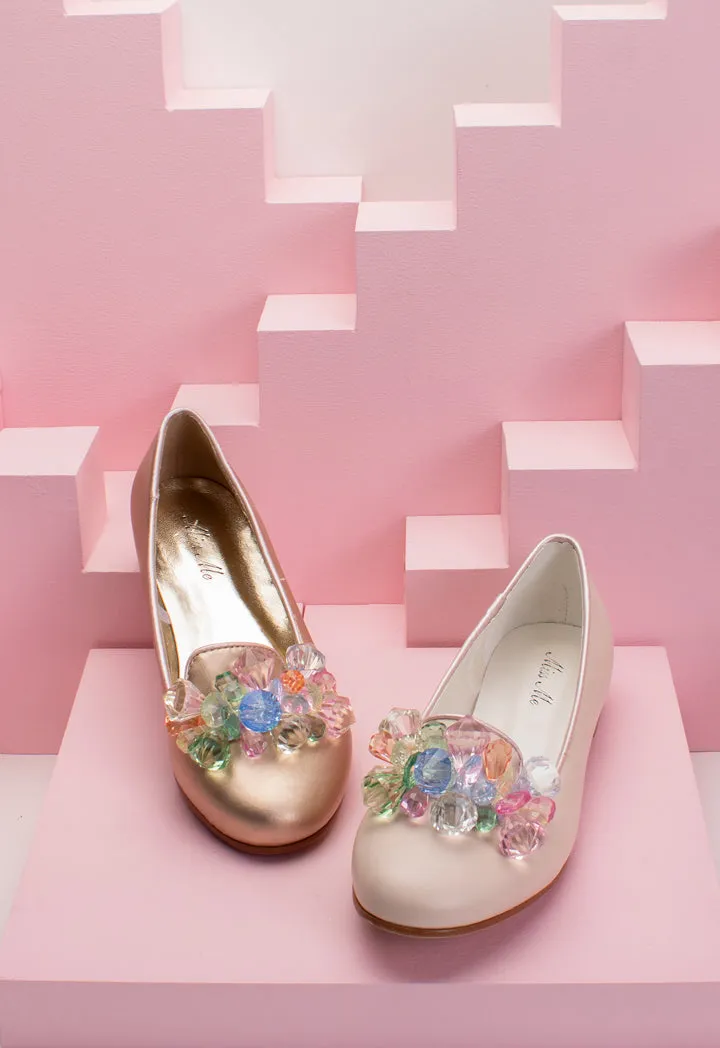 Gems Embellished Flat Shoes