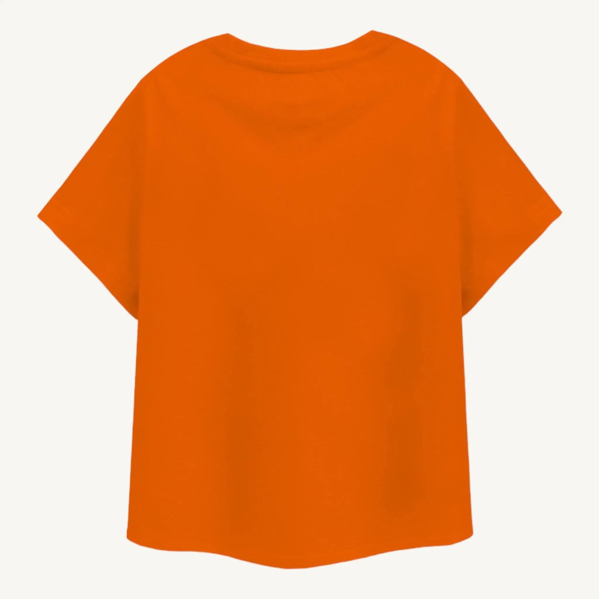 Girls Let's Oversize T-shirt - Orange