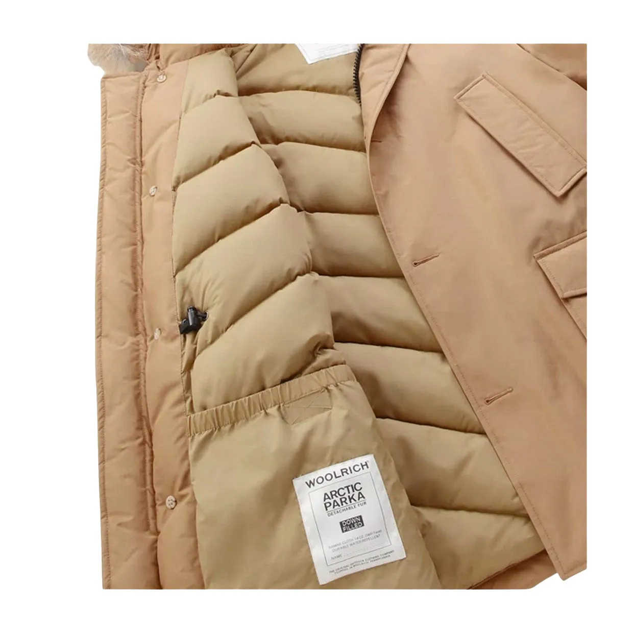 Giubbino Woolrich Arctic Parka Ramar Pelliccia Removibile Khaki