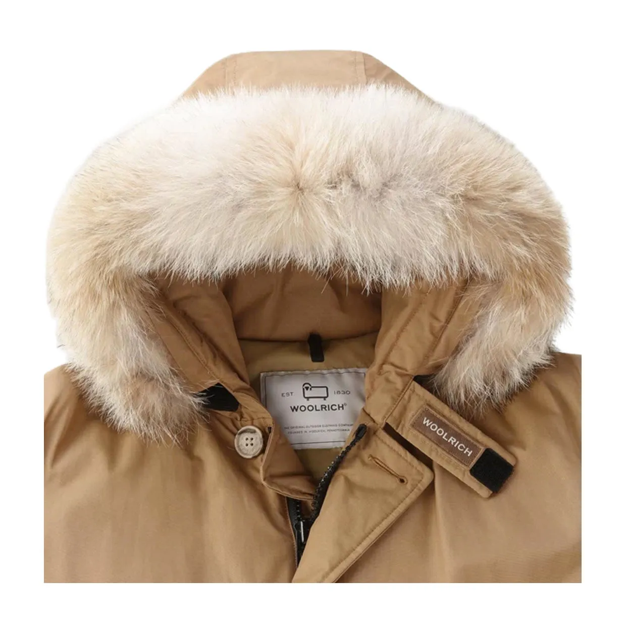 Giubbino Woolrich Arctic Parka Ramar Pelliccia Removibile Khaki