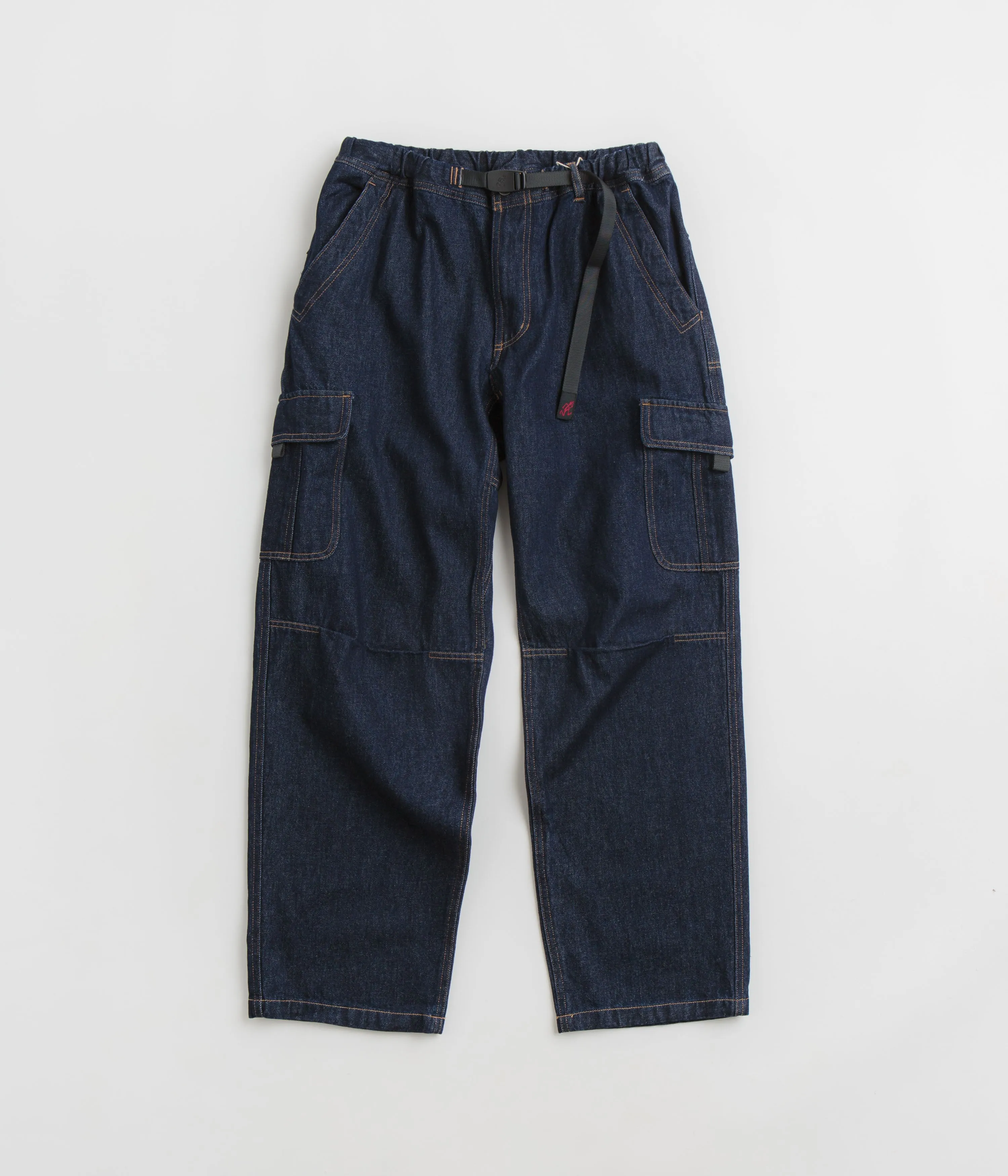 Gramicci Loose Denim Cargo Pants - Dark Indigo