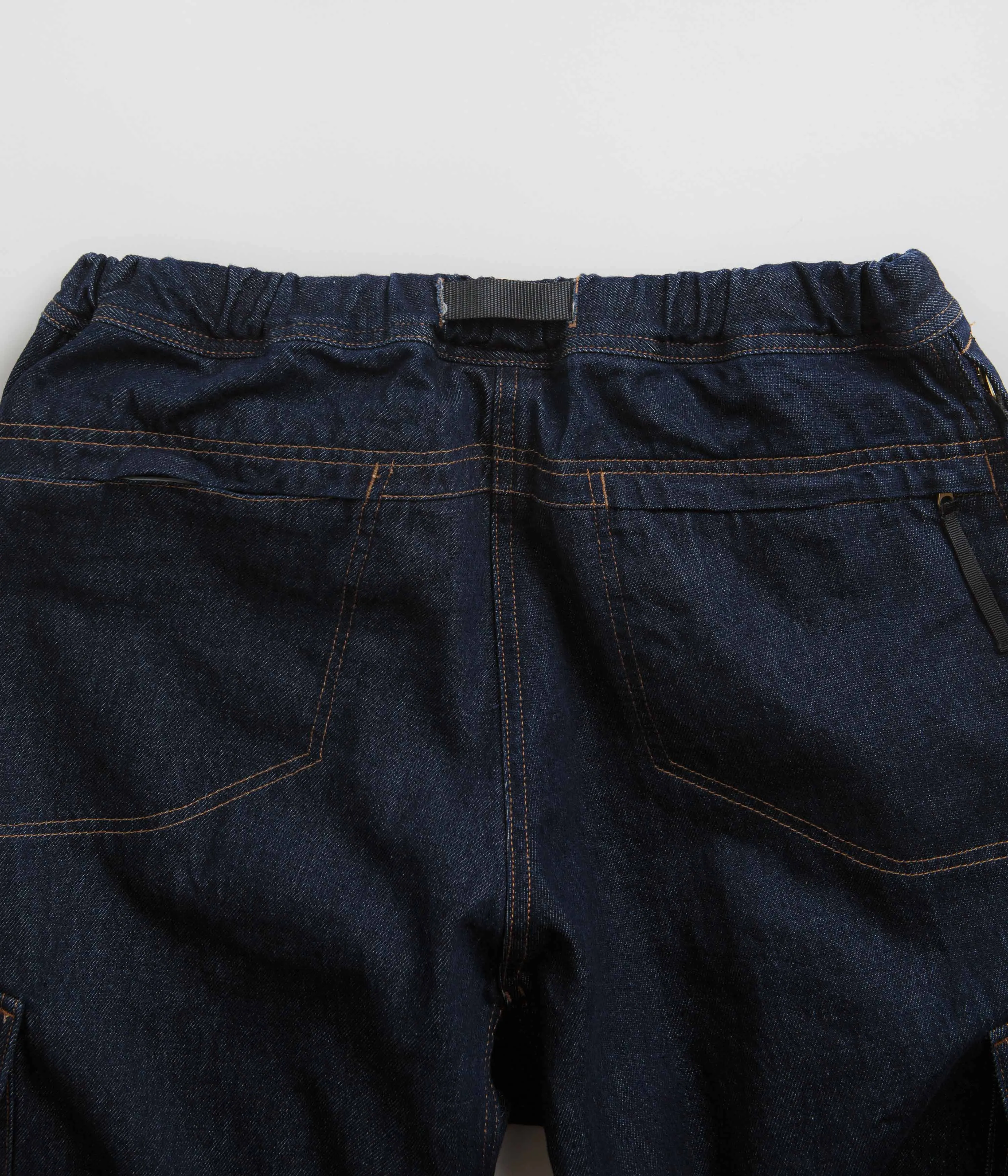 Gramicci Loose Denim Cargo Pants - Dark Indigo