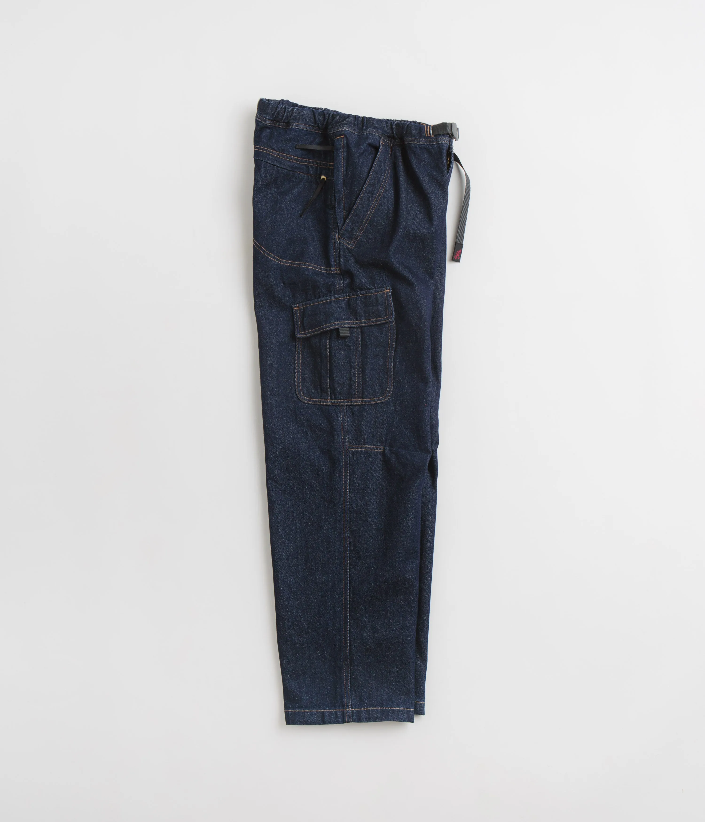 Gramicci Loose Denim Cargo Pants - Dark Indigo