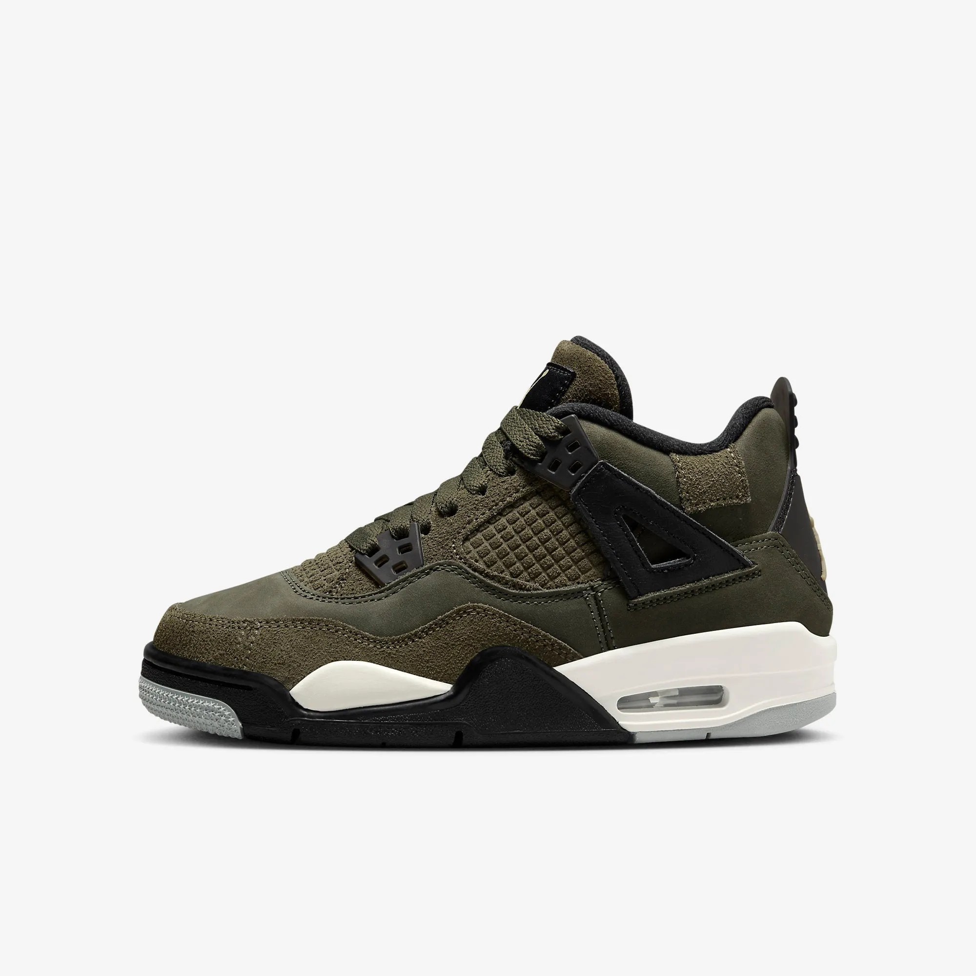 (GS) Air Jordan 4 Retro SE Craft 'Medium Olive Canvas' (2023) FB9928-200