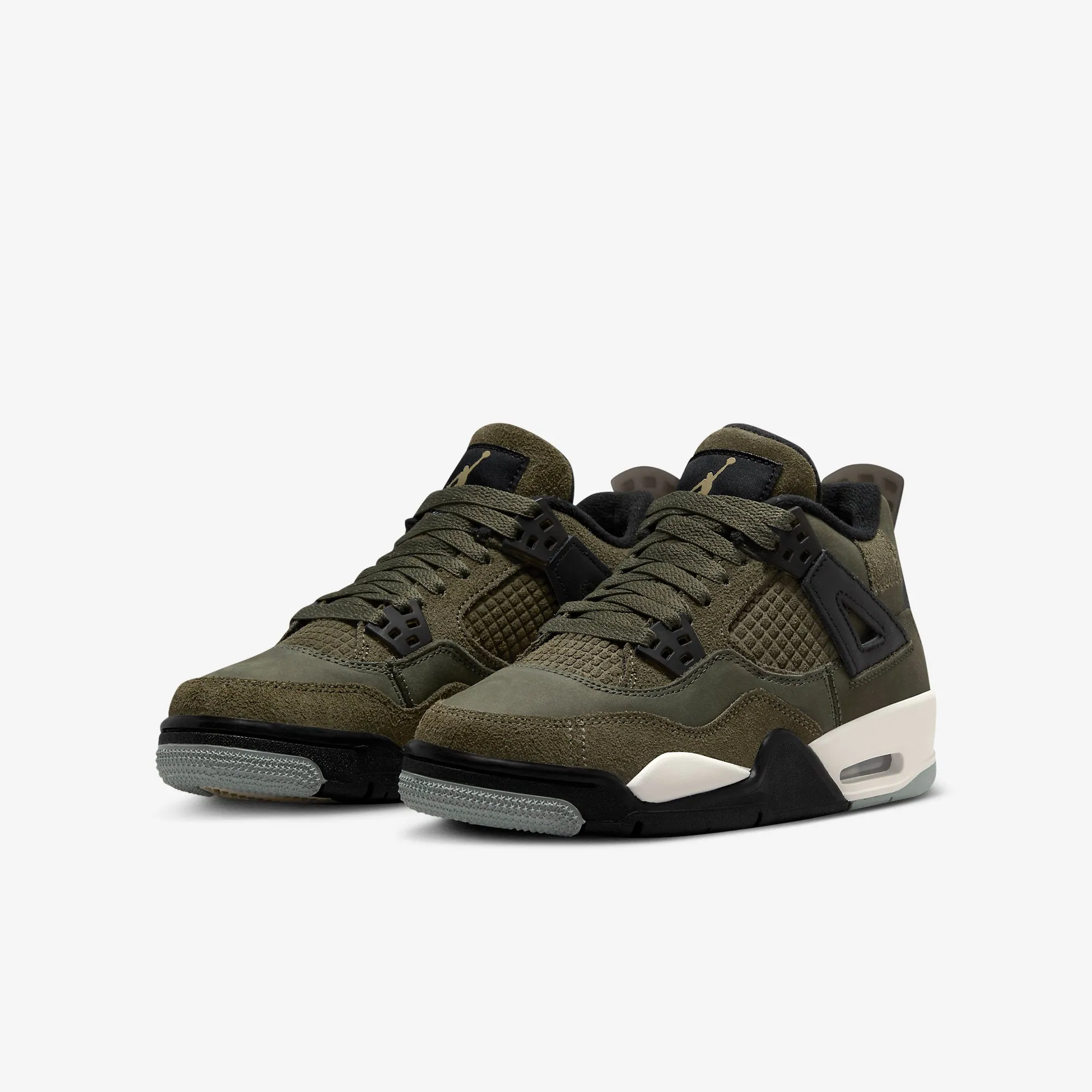 (GS) Air Jordan 4 Retro SE Craft 'Medium Olive Canvas' (2023) FB9928-200